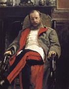 Ilia Efimovich Repin Portrait of a man sitting Germany oil painting artist